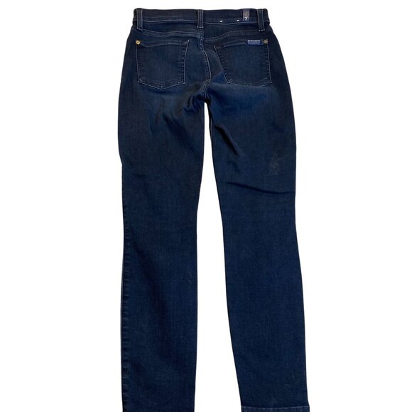 7 For All Mankind Womans Jeans Size 25 High Waist Ankle Gwenevere Skinny - Picture 2 of 16